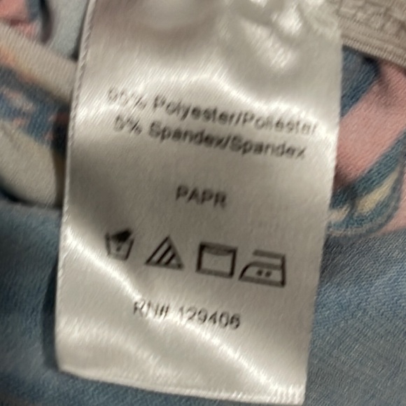 Venus Pink & Blue Paisley Cut-Out Halter Top - Picture 6 of 6